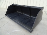 New Tomahawk 78in Snow/Mulch Bucket To Fit Skid Steer Loader