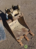 16in Backhoe Bucket w/ Coupler