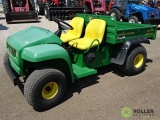 John Deere Gator, Gas Engine, Manual Dump Bed, Hour Meter Reads: 215, W00TURF006405