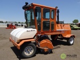 2006 Broce RCT350 Ride-On Broom, Enclosed Cab, Cummins 4-Cylinder Diesel, County Unit, Hour Meter