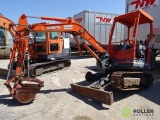 Kubota KX91-2 Mini Excavator, 59in Backfill Blade, 24in Bucket w/ Thumb, ROPS, Needs Right Side