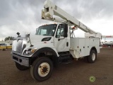 2008 INTERNATIONAL 7400 S/A 4x4 Bucket Truck, Maxx Force DT Diesel, Automatic, Spring Suspension,