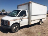 1999 GMC 3500 Cube Van, 5.7L, Automatic, 15' Box, Rollup Door, Dually, Odometer Reads: 175,161, TOW
