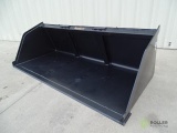 New Tomahawk 84in Snow/Mulch Bucket To Fit Skid Steer Loader