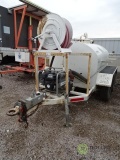 Interpipe T/A Water Tank Trailer, 6.0 HP Gas Engine, Subaru Water Pump, Pintle Hitch, Not a Titled