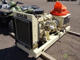 Kohler Skid Mounted Generator, Model 30RZ62, 30KW, 6-Cylinder Gas Engine, Municipality Unit, S/N: