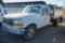 1996 FORD F350 XL Flatbed Truck, 7.5L Gas, 5-Speed Transmission, Odometer Reads: 222,223, TOW AWAY -