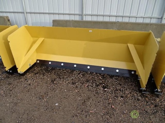 New 93in Heavy Duty Snow Pusher To Fit Skid Steer Loader