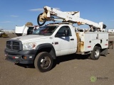 2008 DODGE 5500 Heavy Duty Bucket Truck, Cummins Turbo Diesel, Automatic, Altec Model AT37-G Boom,