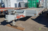 2000 INTERSTATE T/A Equipment Trailer, Dually, 19' x 102in Deck, 5' Dovetail, Fold Down Ramps,