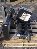 New Lowe 750 Posthole Digging Attachment w/ 9in & 12in Augers To Fit Skid Steer Loader