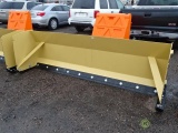 New 116in Heavy Duty Snow Pusher To Fit Skid Steer Loader