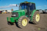 2006 John Deere 6420 4WD Agricultural Tractor, Enclosed Cab w/ Heat & A/C, 3-Pt, PTO, Rear Auxiliary