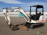 Bobcat 331 Mini Excavator, ROPS, Auxiliary Hydraulics, 12in Rubber Tracks, 24in Bucket, 60in