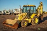 2002 New Holland LB90 4WD Loader/Backhoe, Extendahoe, Auxiliary Hydraulics, EROPS, 24in Hoe Bucket,