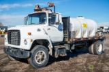 1983 FORD 8000 S/A Flatbed Truck, Caterpillar 3208 Diesel, Automatic, 14' Steel Bed, 1500 Gallon