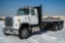 1984 FORD 9000 T/A Flatbed Truck, Cummins NTC-300, 300 HP, Manual Transmission, Spring Suspension,