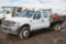 2004 FORD F450 Super Duty Crew Cab Flatbed Truck, Triton V10 6.8L, Automatic, 9' Bed, Removable