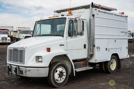 1995 FREIGHTLINER FL60 High Top Utility Truck Cummins 5 9L