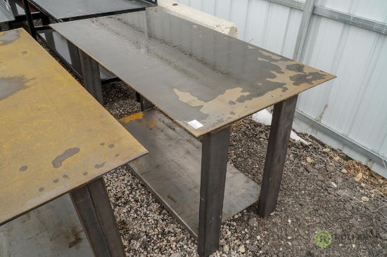 New Heavy Duty 30in x 57in Welding Shop Table w/ Shelf