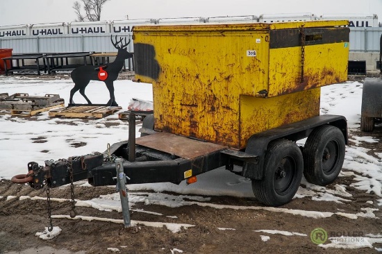 Towable Asphalt Hot Box, T/A, Pintle Hitch, Not a Titled Unit