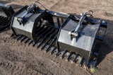 New Brute 74in Skeleton Grapple w/ 4in Tine Spacing To Fit Skid Steer Loader