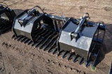 New Brute 80in Skeleton Grapple w/ 4in Tine Spacing To Fit Skid Steer Loader