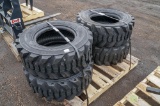 (4) New Maxam 12-16.5 Skid Steer Tires, 12-Ply