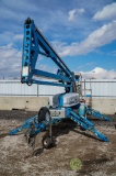 2001 GENIE TMZ-34/19 Towable Boomlift, Electric, 4' Basket, Outriggers, Ball Hitch, Hour Meter