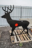 New Kit 3/8 AR500 Steel Deer Shooting Target w/ Heart Flapper