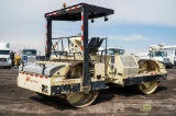 1999 Ingersoll Rand DD-130 Ride-On Vibratory Roller, 84in Double Drums, Cleaning Pads, Spray Bars,