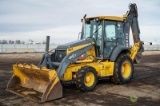 2008 John Deere 410J 4WD Loader/ Backhoe, Extendahoe, Auxiliary Hydraulics, EROPS, Heat & A/C, 24in