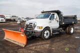 2008 FORD F650 XLT S/A Super Duty Dump Truck, Caterpillar C7 Acert, Automatic, Spring Suspension,