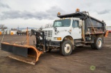 2000 INTERNATIONAL 4800 S/A AWD Dump Truck, DT466E Diesel, 9-Speed Transmission, Spring Suspension,