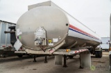 2002 LBT T/A Stainless Steel Fuel Tanker Trailer, 5-Compartment, 9500 Gallon Capacity, Air Ride