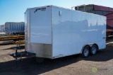 2015 HOMESTEADER PATRIOT T/A Enclosed Trailer, 16' x 100in, Fold Down Back Door, 7000 LB GVWR, Side