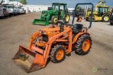 Kubota B7100 4WD Tractor/Loader, Diesel, PTO, 3-Pt, S/N: 62315, Hour Meter Reads: 1149