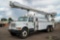 2002 INTERNATIONAL 4900 T/A Bucket Truck, DT466E Diesel, Automatic, Hendrickson Spring Suspension,