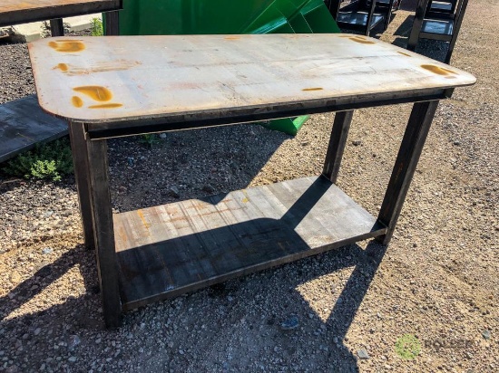 New Heavy Duty 30in x 57in Welding Shop Table w/ Shelf