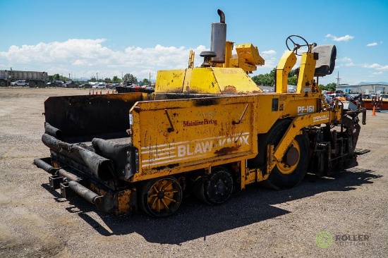 Blaw-Knox PF-161 Asphalt Paver, Cummins 6-Cylinder Diesel, 8'-15' Screed, Dual Controls, Fume