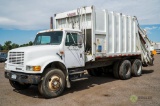 1993 INTERNATIONAL 4900 T/A Trash Truck, Diesel, Automatic, Hendrickson Spring Suspension, Leach 25
