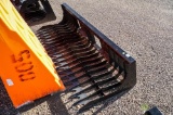 New Brute 84in Rock Bucket w/ 4in Tine Spacing To Fit Skid Steer Loader