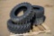 (4) New Camso 10-16.5 Skid Steer Tires, Model SKS332