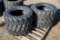 (4) New Loadmax 12-16.5 Skid Steer Tires, Model SKS332