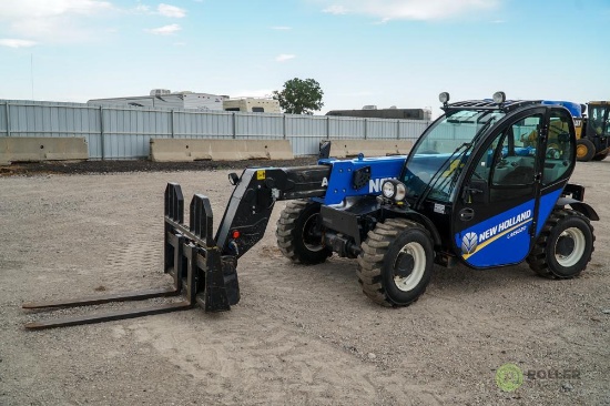 2013 New Holland LM5020 4WD Telescopic Forklift, Enclosed Cab w/ Heat & A/C, Auxiliary Hydraulics,