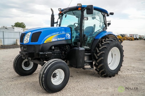 2010 New Holland T6030 Agricultural Tractor, 115HP, Enclosed Cab, PTO, 3-Pt, 24-Speed Dual Command