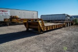 1990 LOAD KING HET100 Tri-Axle Hydraulic Tail Trailer, 50-Ton Capacity, 48' x 102in, Wing