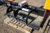 New Tomahawk 66in Grapple Bucket To Fit Skid Steer Loader