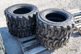 (4) New Loadmax 12-16.5 Skid Steer Tires, Model SKS332