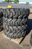 (4) New 14.00-24 Loader/Grader/Telehandler Tires, G2-16 Ply